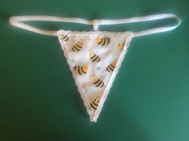 New Sexy Womens BEES Be Mine Bee Gstring Thong Lingerie Panties Underwear - £15.17 GBP