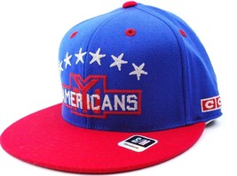 New York Americans CCM MO92Z Vintage NHL Team Logo Hockey Cap Hat  S/M - £17.85 GBP