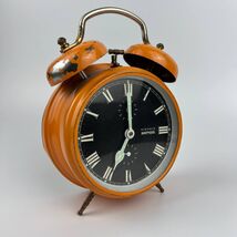 1960's Vintage Kienzle Boutique Mechanical Bell Alarm Clock Germany Working - $450.00