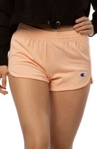 CHAMPION Women&#39;s GYM SHORTS 100% Cotton Size L Certain Peach - £15.56 GBP