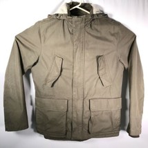 GAP Men's Sz. Medium Military Green Jacket Sherpa Lined - £35.90 GBP