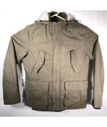 GAP Men&#39;s Sz. Medium Military Green Jacket Sherpa Lined - $61.10 CAD