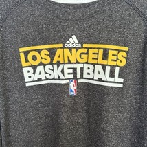 Los Angeles Basketball NBA Adidas Climalite Long Sleeve Shirt Mens XL Gray  - £14.09 GBP