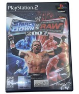 WWE SmackDown Vs Raw 2007 PlayStation 2 Game Case &amp; Manual Only - £10.22 GBP