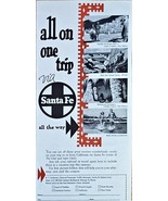 SANTE FE - RAILROAD-TRAINS-TRANSPORTATION - 1949 VTG Print Ad-American M... - €10,04 EUR