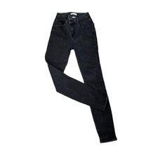 Good American Jeans Good Waist  2/26 Skinny Black Wash EXCELLENT CONDITION  - $35.15