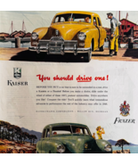 1947 Kaiser Frazer Advertisement Vintage Automobilia Cars Wiillow Run DWUU5 - $570.01 MXN
