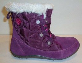 Columbia Size 7 Powder Summit Shorty Purple Waterproof Boots New Womens Shoes - £100.46 GBP