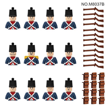 Military Building Blocks Medieval Figures Knights Castle Solider M8037B-... - $18.99