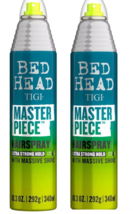 2 Pack TIGI Bed Head Masterpiece Extra Strong Hold with Massive Shine Hairspray - £28.80 GBP
