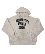 Wichita State University Shockers Rowing Gray Hoodie Hooded Sweatshirt U... - $940.28 MXN