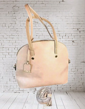 Structured Satchel Handbag Removable Strap Blush Beige Post Feet Large Z... - £15.30 GBP