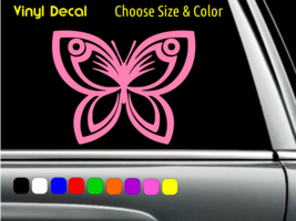 Pretty Butterfly Monarch Sticker Decal Laptop Car Window Wall Choose Size Color - £2.23 GBP+