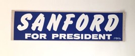 1976 Terry Sanford For President Bumper Sticker North Carolina Governor - $7.00