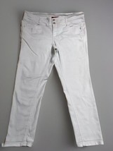 Wax Jeans Size 34 Capri Butt I Love You White Pockets - $9.79