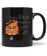 PixiDoodle Witchcraft Orange Cat Lover Coffee Mug (11 oz, Black) - €22,34 EUR+