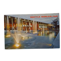 Postcard Seattle World&#39;s Fair Canadian Exhibit At Night Washington Chrome - $6.92
