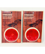 Vintage 80mm Super Bright Reflector STIMSONITE NOS Set of 2 Stick On 3012 - $184.69 MXN