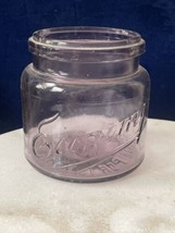 Vintage Amethyst Tint Glass Pint Size ~Economy Fruit Jar~ 4&quot; X 3.75&quot; Kerr - £30.67 GBP