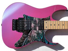 Pickguard Headstock Tremolo Skin Wrap Reskin for Guitars - Trapped In Ti... - $27.99