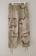 USGI Military Desert Camo Combat Trousers Size Medium Short Winter Weight - £23.66 GBP