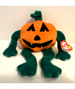 Ty Beanie Baby 1998 Pumkin&#39; Halloween Pumpkin Retired Mint Hang &amp; Tush T... - $4.95