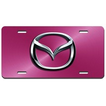 Mazda auto vehicle aluminum license plate car truck SUV pink tag - £12.91 GBP