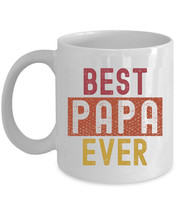 Best Papa Ever Fathers Day Coffee Mug Vintage Retro Tea Cup Christmas Gift - £13.41 GBP+