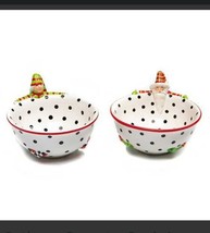 MACKENZIE-CHILDS Christmas Patience Brewster Dash Away Bowls, Set Of 2 - $86.13