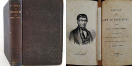 1859 antique MIDDLEBURY vt HISTORY genealogy native american indian 1812 war +++ - £115.45 GBP