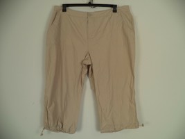 Women&#39;s Light Brown Falls Creek Capri. 26W. 100% Cotton. Inseam 23&quot;. Plus - $13.86