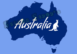 Australia Continent World Vinyl Sticker Decal - $4.70