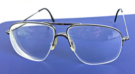 OMEGA lite Site Black Metal Rimless 56-20-140 Large Vintage Eyeglass Frames - $18.95