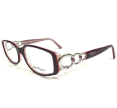 Salvatore Ferragamo Eyeglasses Frames 2641-B 584 Burgundy Red Purple 53-16-135 - £52.17 GBP