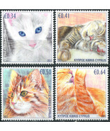 Cyprus 2021. Cats (MNH OG) Set of 4 stamps - £4.43 GBP