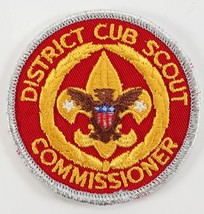 Silver District Cub Commissioner Insignia Round Boy Scouts BSA Position Patch - £9.19 GBP