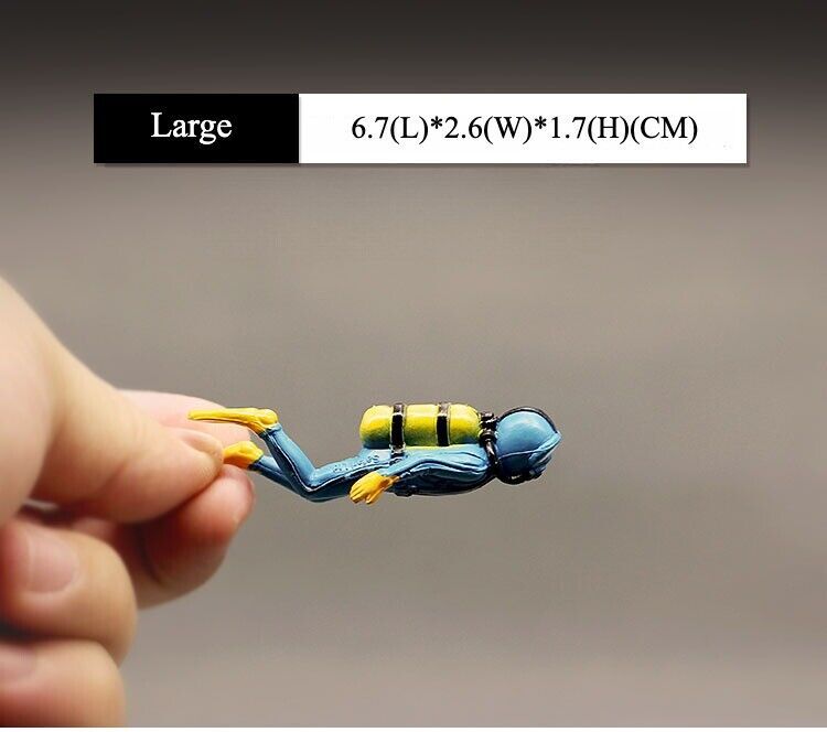 Mini Diver for DIY Micro Figurine Doll Model Ocean Resin Toy Miniature Dollhouse