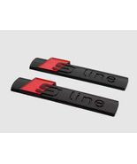 A Pair of 2 Gloss Black S-LINE Side Fender Emblems  7.3 cm Badge Sticker... - $29.99