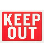 Flexible Plastic Waterproof Keep Out  Sign 9 x 12 Inch 2 Count, White an... - $8.34 CAD