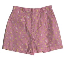 Lilly Pulitzer Womens Size 6 Multi Color Pink Print Cotton Shorts  - £14.06 GBP