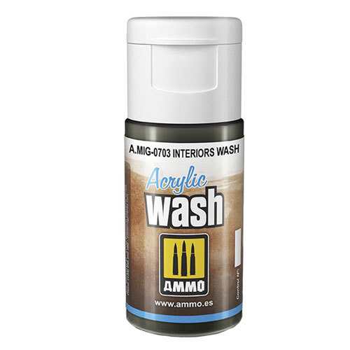 Ammo by MIG Acrylic Wash 15mL - Interiors Wash - $14.94