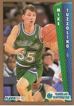 Basketball Card- Mike Iuzzolino 1992-93 Fleer #51 Mavericks - £1.04 GBP