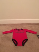 1 Pc Air Jordan Baby Boys Red Black Bodysuit Shirt Size 3-6M - £34.49 GBP