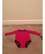 1 Pc Air Jordan Baby Boys Red Black Bodysuit Shirt Size 3-6M - £34.20 GBP