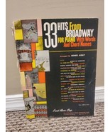 33 Hits from Broadway For Piano With Words and Chord Names - Frank Music... - $7.99