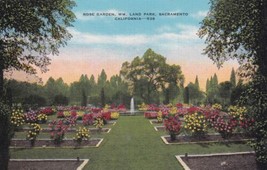 Rose Garden William Land Park Sacramento California CA Postcard B04 - £2.23 GBP