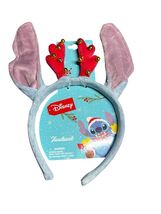 Disney Stitch Christmas Headband Ears Antlers Jingle Bells, Happy Holida... - $16.67 CAD