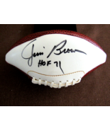 JIM BROWN HOF 71 CLEVELAND BROWNS SIGNED AUTO VINTAGE CLASSIC MINI FOOTB... - €258,07 EUR