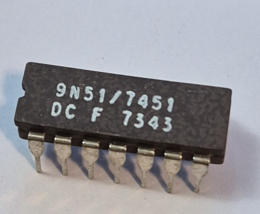 SN7451N AND-OR-Invert Gate 2-Func 4-Input PDIP14 IC SN7451 - £3.82 GBP