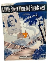 A Little Street Where Old Friends Meet Piano Sheet Music Vincent Lopez 1932 - $10.47